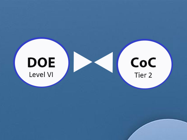Vergleich von DoE Level VI und CoC Tier 2
